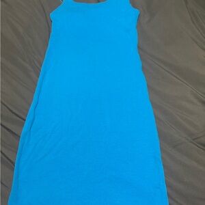 Zara Blue Halter Sundress Casual Sleeveless